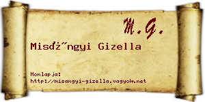 Misángyi Gizella névjegykártya