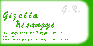 gizella misangyi business card